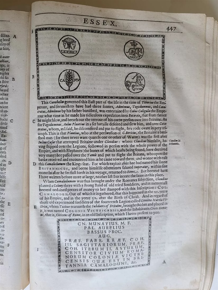 1637 BRITAIN DESCRIPTION of England Scotland Ireland antique ILLUSTRATED 48 MAPS - 9