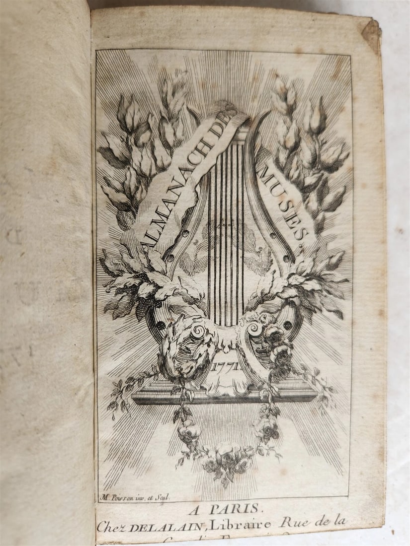 1765-1787 ALMANACH DES MUSES 24 VOLUMES antique POETRY LITERATURE DECORATIVE - 11