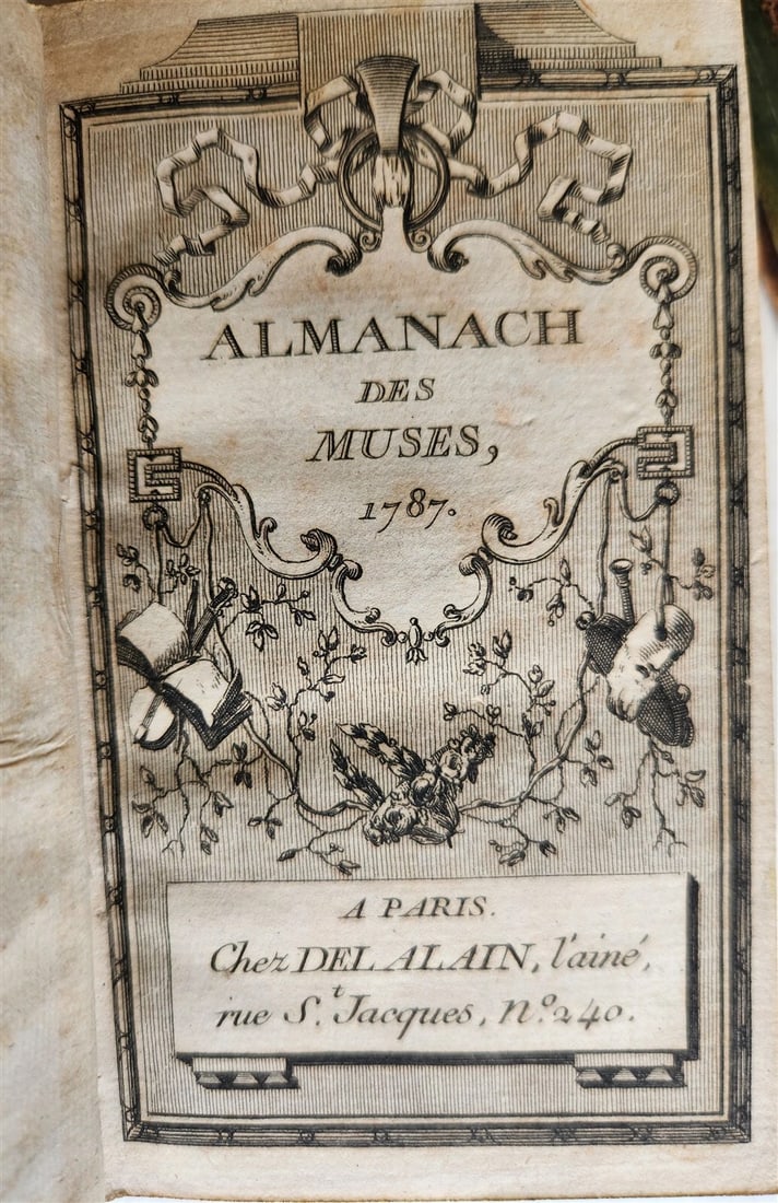 1765-1787 ALMANACH DES MUSES 24 VOLUMES antique POETRY LITERATURE DECORATIVE - 20