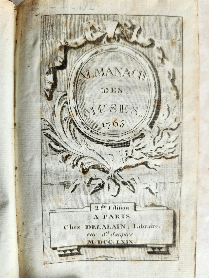 1765-1787 ALMANACH DES MUSES 24 VOLUMES antique POETRY LITERATURE DECORATIVE - 4