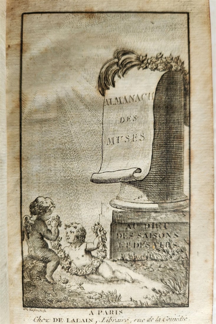 1765-1787 ALMANACH DES MUSES 24 VOLUMES antique POETRY LITERATURE DECORATIVE - 6