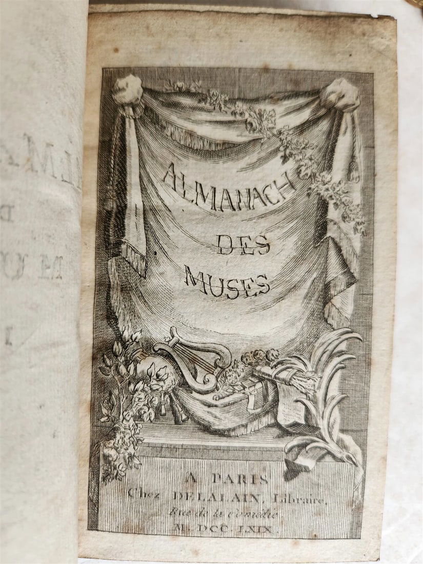 1765-1787 ALMANACH DES MUSES 24 VOLUMES antique POETRY LITERATURE DECORATIVE - 9