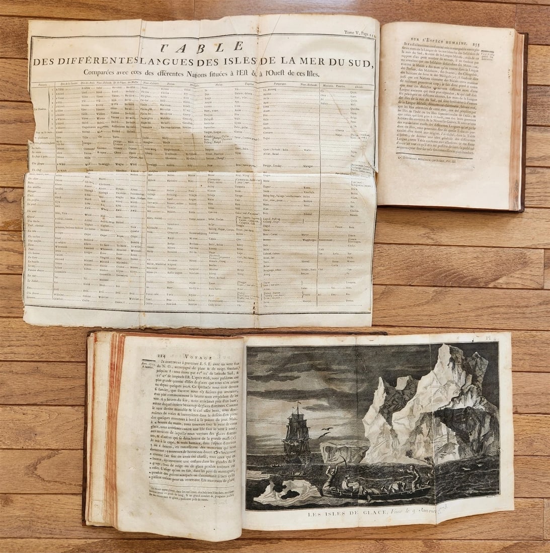 1778 CAPTAIN COOK SECOND VOYAGE 5 VOLUMES antique ILLUSTRATED w/66 PLATES French - 4