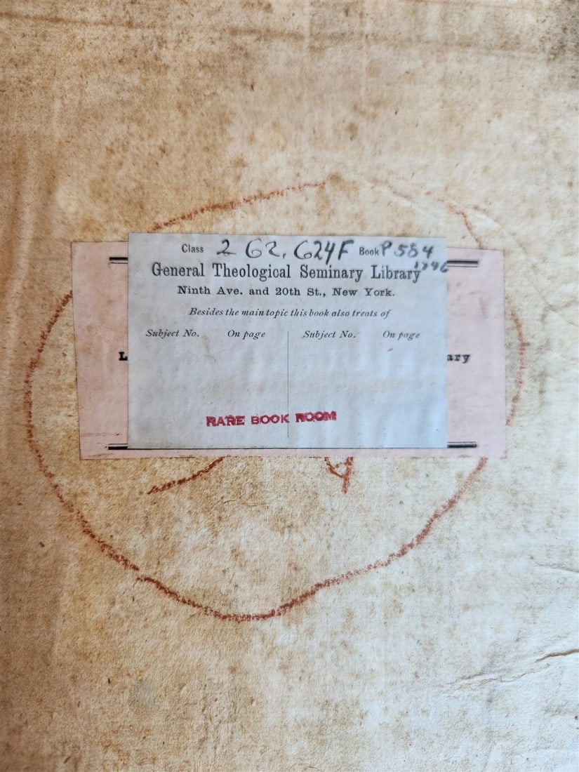 1746 CANON LAW antique PIGSKIN BOUND FOLIO - 5