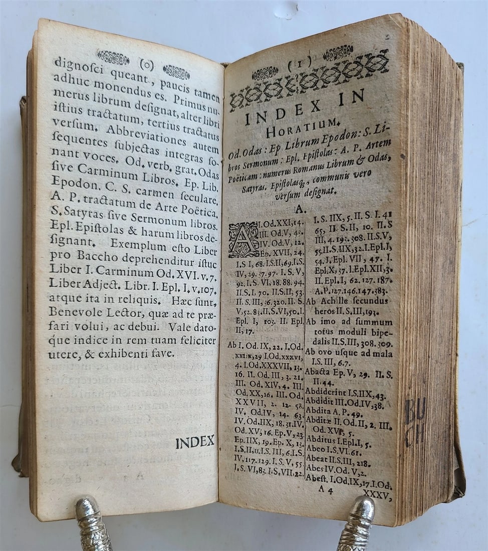 1667 & 1690 HORACE Poemata and Parodiae antique in LATIN poetry VELLUM BOUND - 4