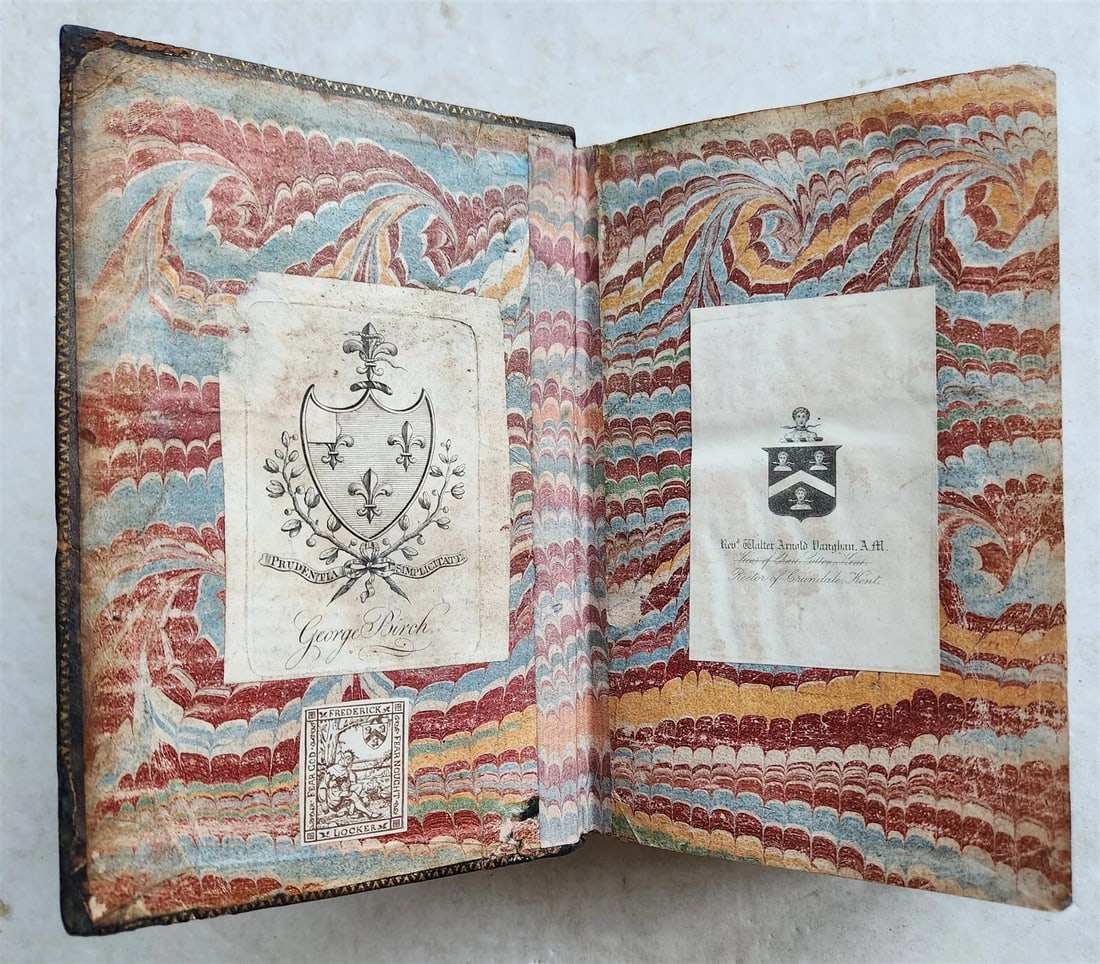 1753 BOOK of COMMON PRAYER w/ PSALTER in ENGLISH antique - 5