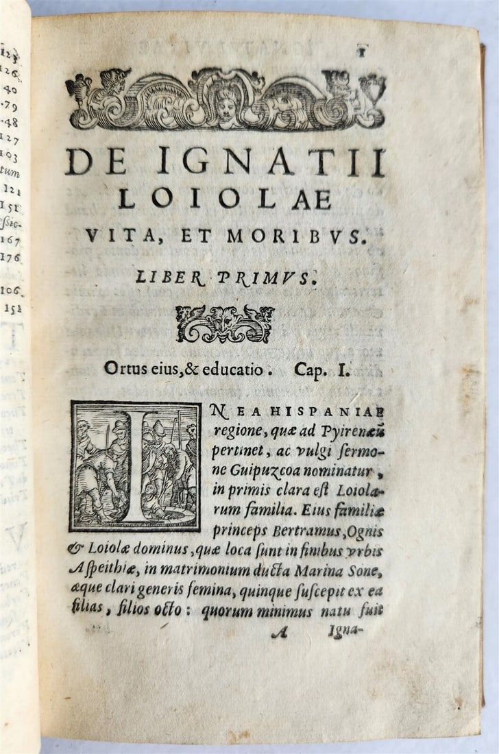 1585 IGNATII LOYOLA BIOGRAPHY antique De vita et moribus Ignatii Loiolae 16th C. - 11