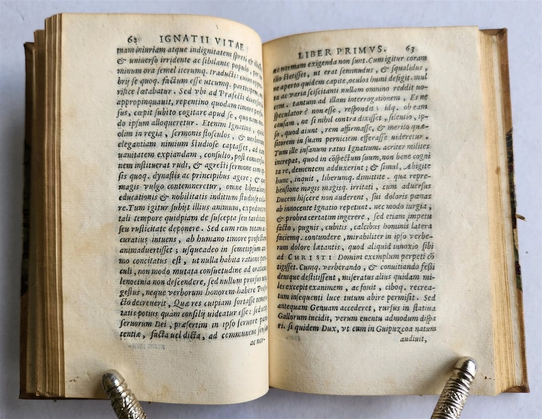 1585 IGNATII LOYOLA BIOGRAPHY antique De vita et moribus Ignatii Loiolae 16th C. - 13