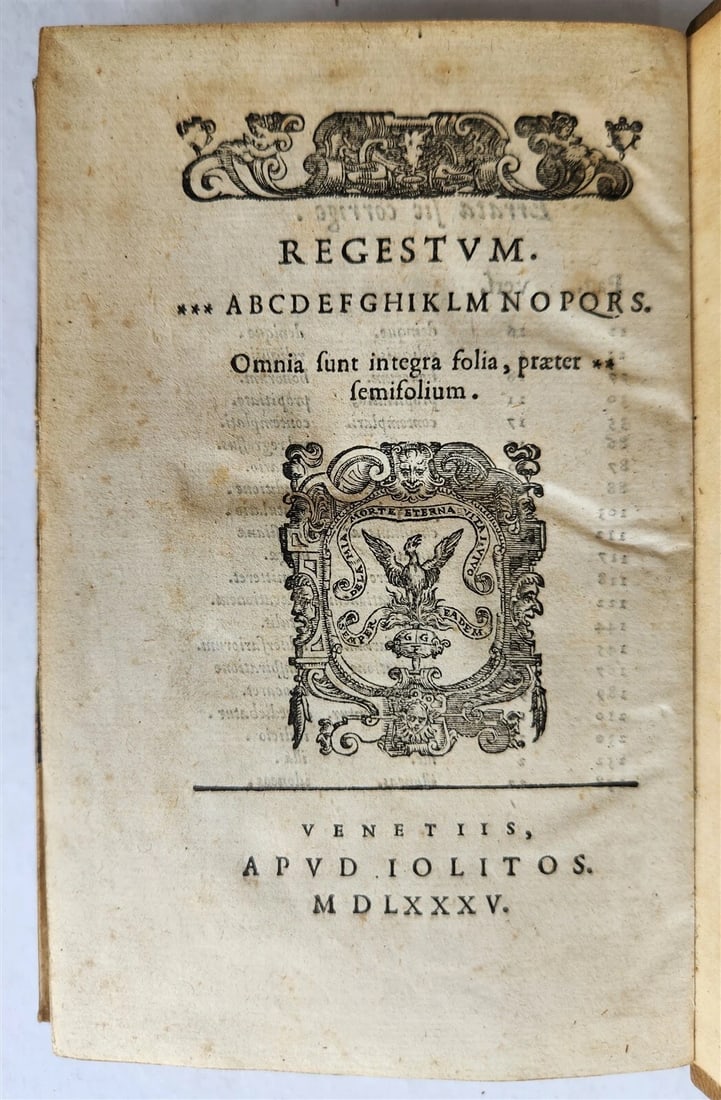 1585 IGNATII LOYOLA BIOGRAPHY antique De vita et moribus Ignatii Loiolae 16th C. - 2