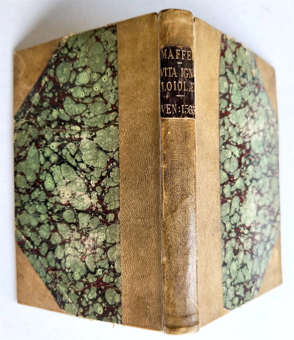 1585 IGNATII LOYOLA BIOGRAPHY antique De vita et moribus Ignatii Loiolae 16th C. - 3