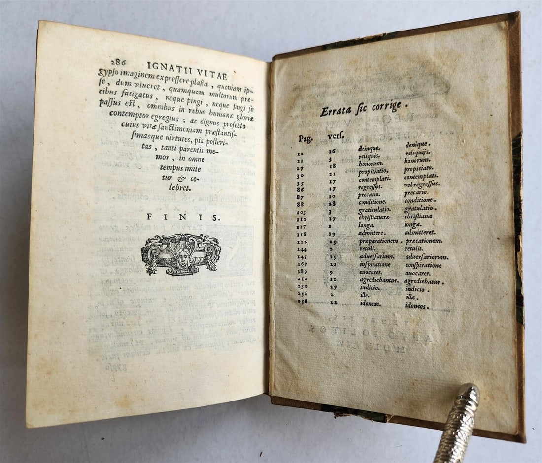 1585 IGNATII LOYOLA BIOGRAPHY antique De vita et moribus Ignatii Loiolae 16th C. - 4