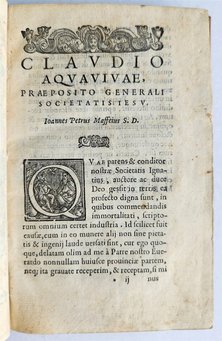 1585 IGNATII LOYOLA BIOGRAPHY antique De vita et moribus Ignatii Loiolae 16th C. - 6