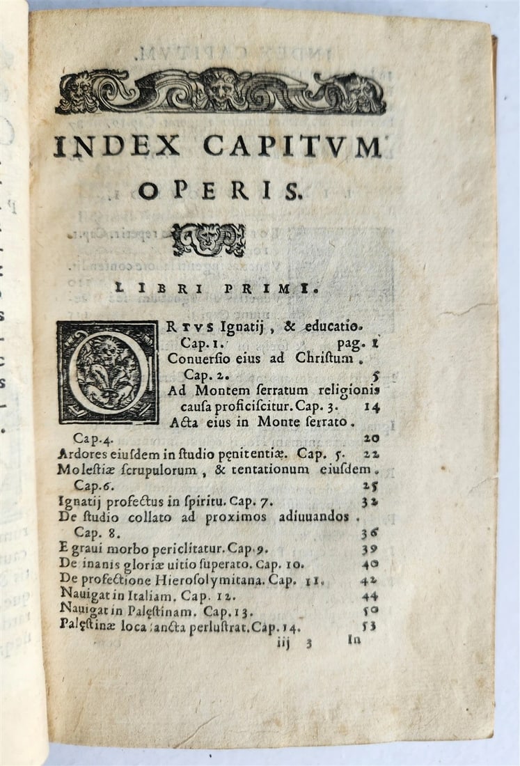 1585 IGNATII LOYOLA BIOGRAPHY antique De vita et moribus Ignatii Loiolae 16th C. - 8