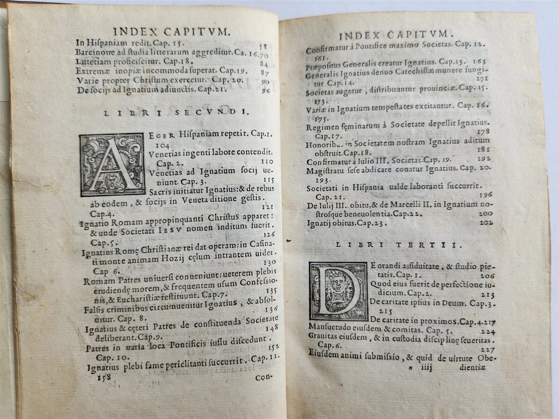 1585 IGNATII LOYOLA BIOGRAPHY antique De vita et moribus Ignatii Loiolae 16th C. - 9
