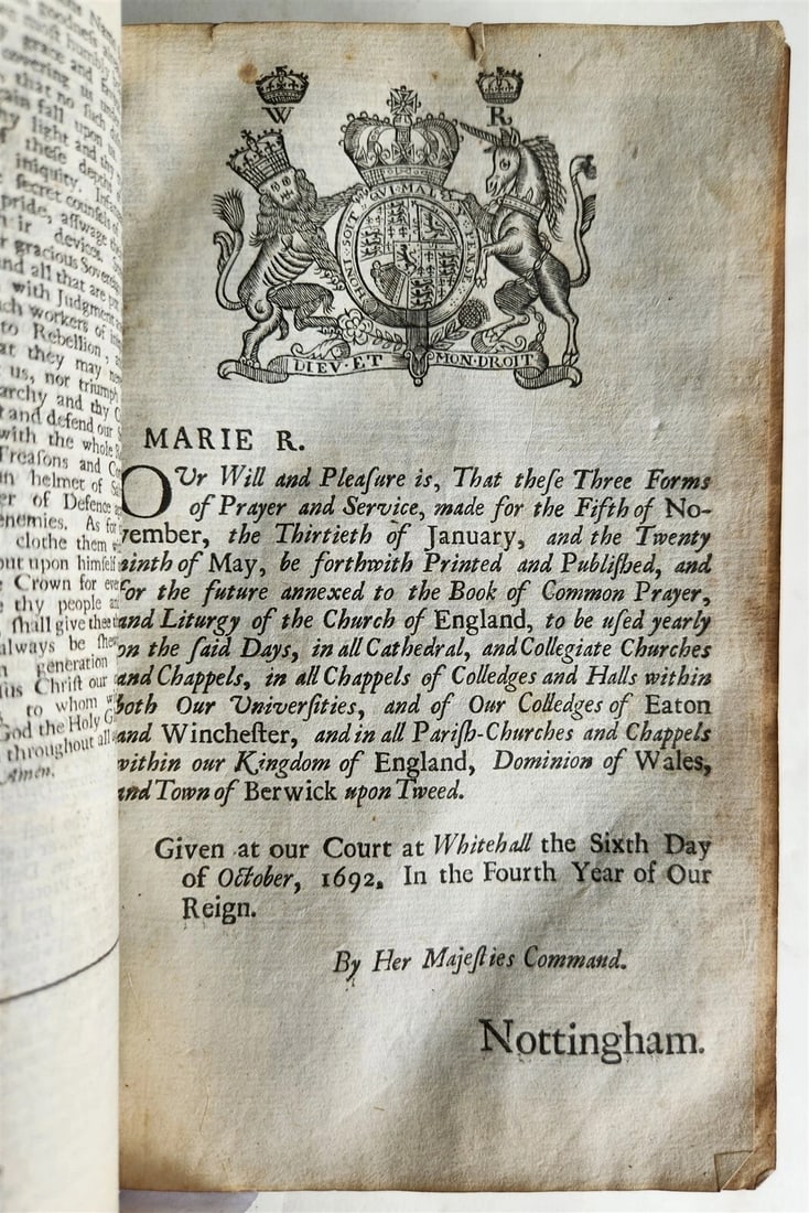 1699 BIBLE in ENGLISH OLD & NEW TESTAMENT antique Charles Bill & Thomas Newcomb - 6