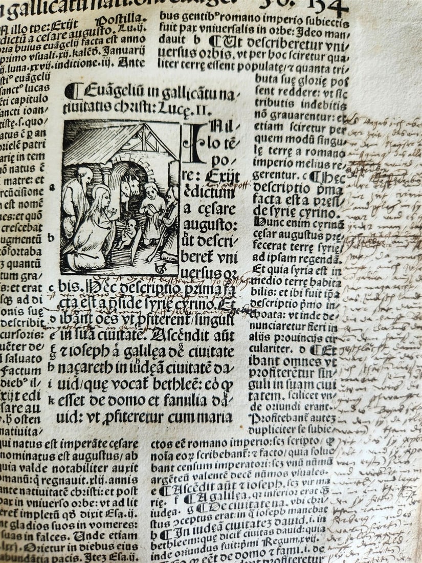 1514 POST-INCUNABULA ILLUSTRATED SWISS Basel antique Postilla maiores SCARCE - 12