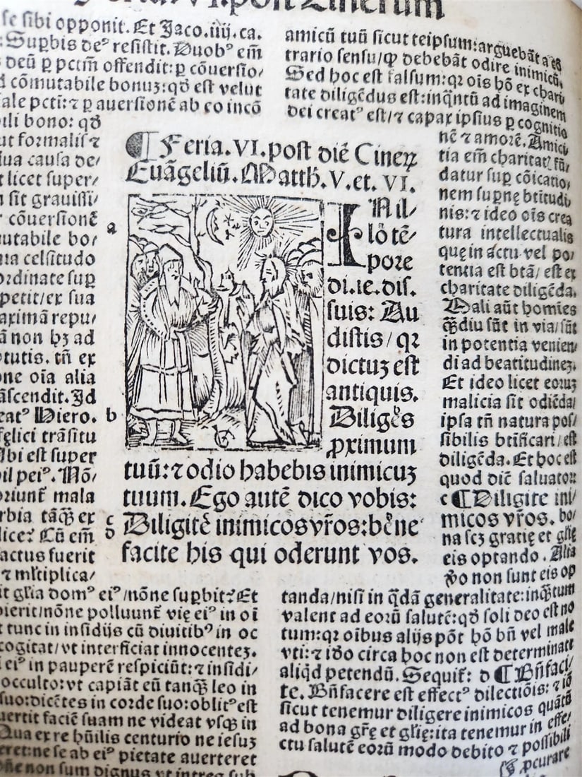 1514 POST-INCUNABULA ILLUSTRATED SWISS Basel antique Postilla maiores SCARCE - 16