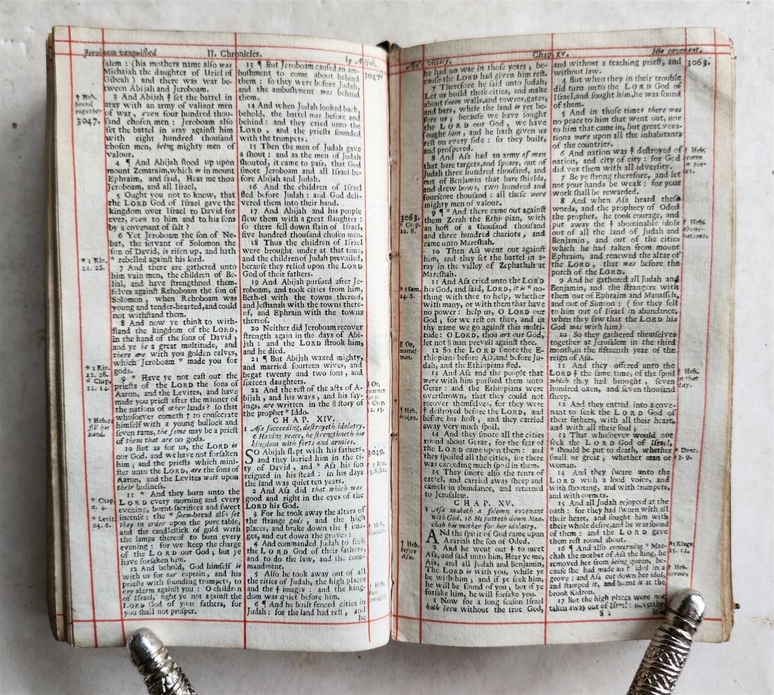 1695 BIBLE in ENGLISH OLD TESTAMENT Oxford: University printers antique - 6