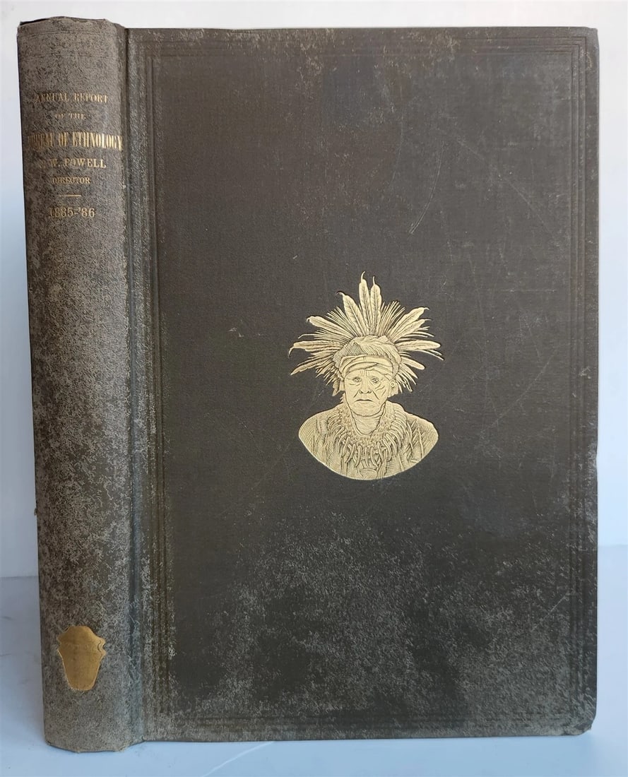 1885-1886 REPORT of AMERICAN BUREAU of ETHNOLOGY by J.POWELL antique ILLUSTRATED - 5