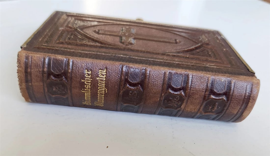 1871 GERMAN CATHOLIC PRAYER & DEVOTIONAL BOOK antique - 6
