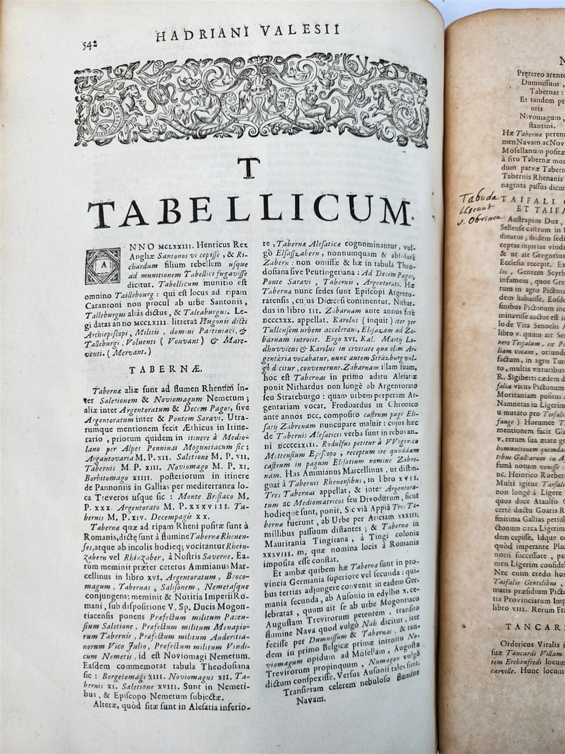 1675 Hadrian Valesius Notitia Galliarum ordine litterarum digesta antique FOLIO - 9