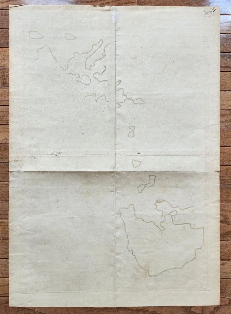 1692 ALSACE FRANCE antique MAP large size 25 by 35.5 inches 17th CENTURY - 7