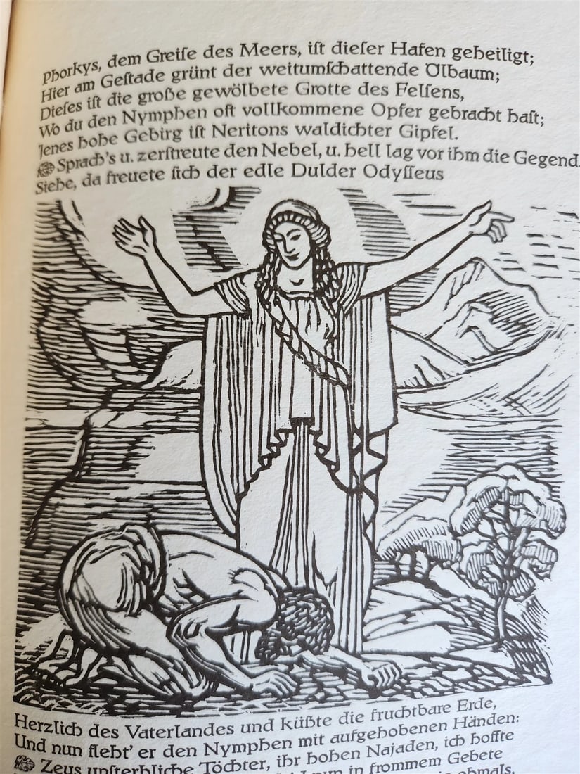 1930s HOMER ODYSSEY & ILIAD illustrated 2 VOLUMES antique LIMITED EDITION - 17