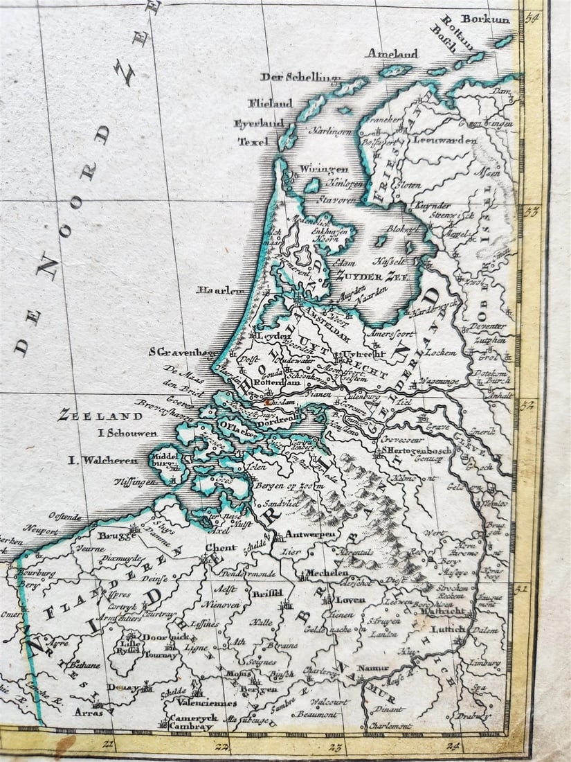 1711 GREAT BRITAIN antique MAP w/ SCOTLAND & IRELAND by JOHANN HOMANN AUTHENTIC - 4