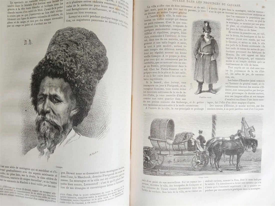 1868 HISTORY of VOYAGES ILLUSTRATED antique USA WILD WEST CAUCASUS ARCTIC SUDAN - 18