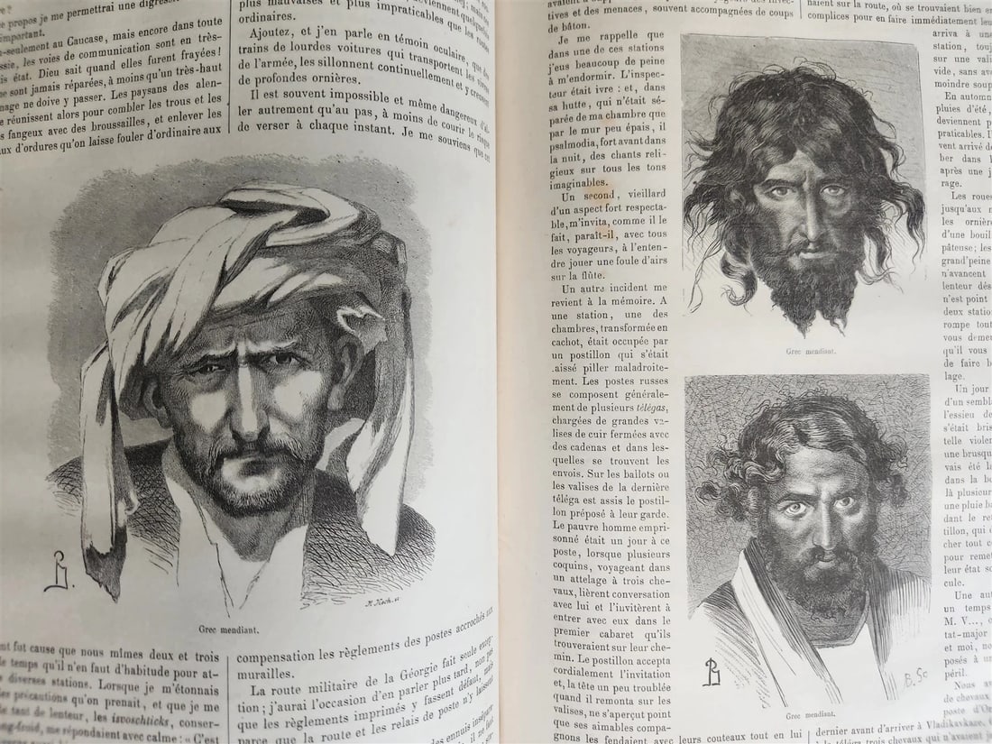 1868 HISTORY of VOYAGES ILLUSTRATED antique USA WILD WEST CAUCASUS ARCTIC SUDAN - 20