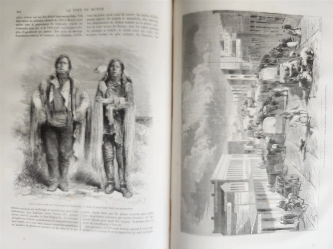 1868 HISTORY of VOYAGES ILLUSTRATED antique USA WILD WEST CAUCASUS ARCTIC SUDAN - 9