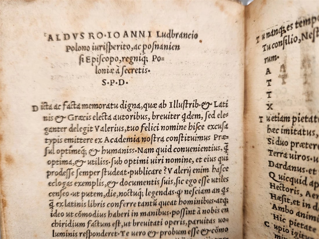 1504 POST-INCUNABULA ALDINE PRESS VALERIUS MAXIMUS antique Dictorum et Factorum - 3