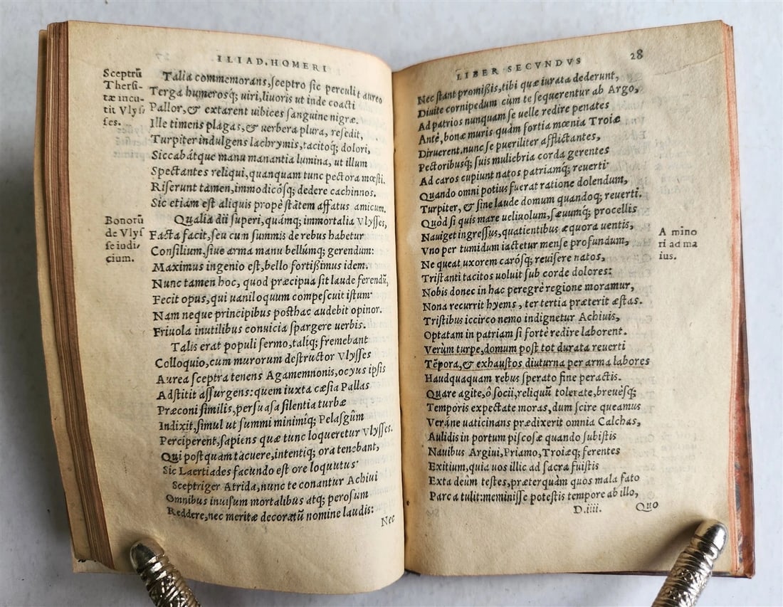 1543 HOMER ILIAD antique 16th CENTURY VERY RARE EDITION transl by Helius Eobanus - 5