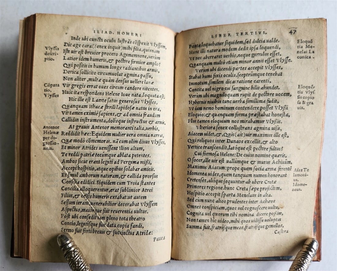 1543 HOMER ILIAD antique 16th CENTURY VERY RARE EDITION transl by Helius Eobanus - 6