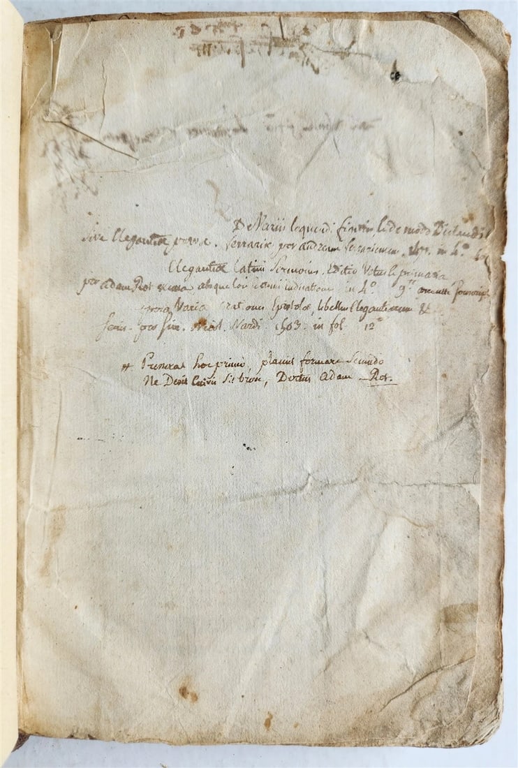 1526 POST-INCUNABULA CICERO COMMENTRAIES by A. DATUS antique ORIGINAL BINDING - 12