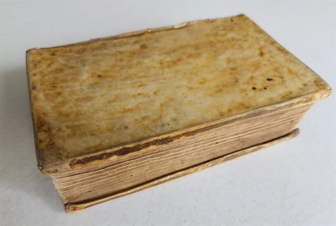 1664 COLLOQUIA by ERASMUS antique VELLUM BOUND - 3