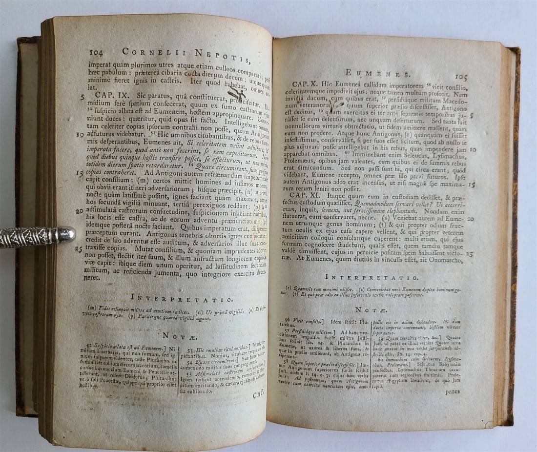 1794 DE VITIS EXCELLENTIUM IMPERATORUM by CORNELIUS NEPOS antique ROMAN HISTORY - 5