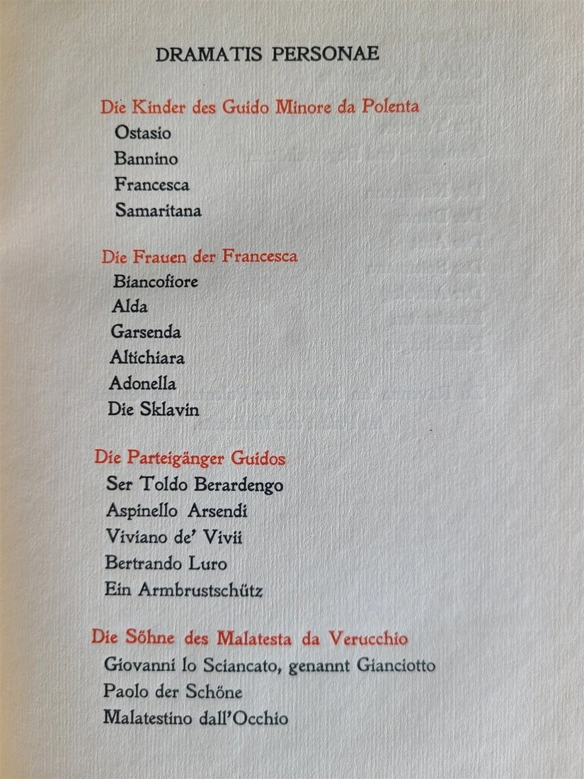 1903 FRANCESCA DA RIMINI EINE TRAGOEDIE IN VERSEN antique by GABRIELE D'ANNUNZIO - 5