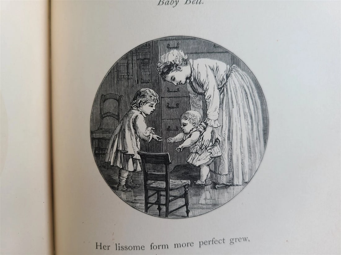 1878 BABY BELL by THOMAS BAILEY ALDRICH antique ILLUSTRATED POETRY Americana - 10