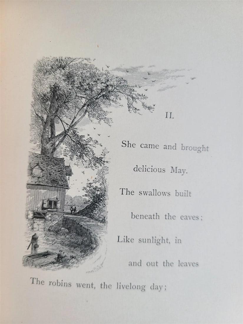 1878 BABY BELL by THOMAS BAILEY ALDRICH antique ILLUSTRATED POETRY Americana - 5