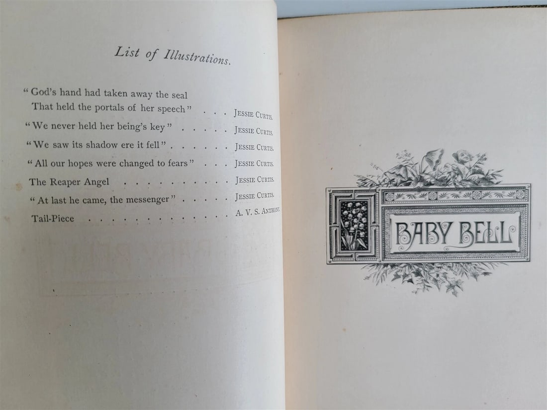 1878 BABY BELL by THOMAS BAILEY ALDRICH antique ILLUSTRATED POETRY Americana - 6