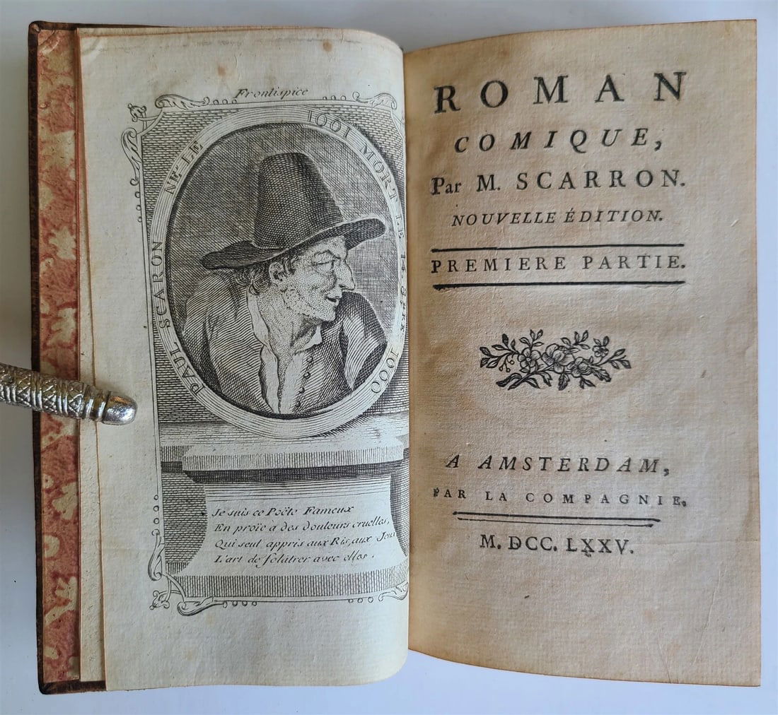 1775 ROMAN COMIQUE par M. SCARRON antique 3 VOLUMES in FRENCH - 2