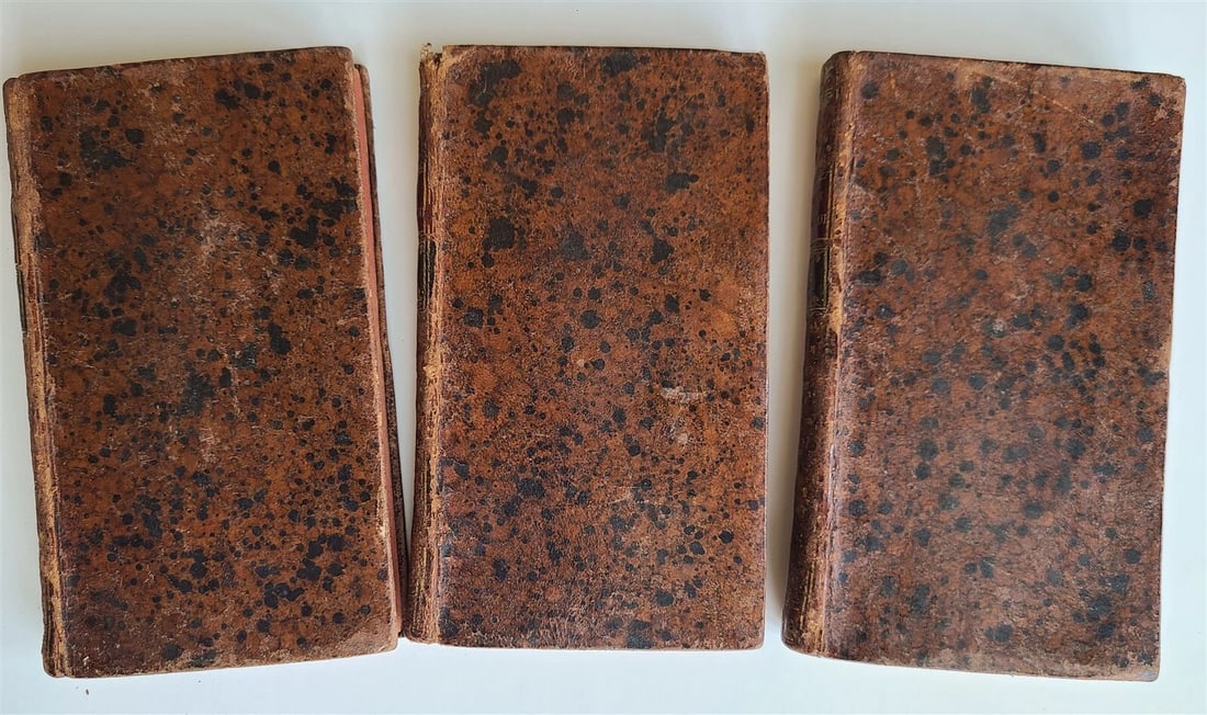 1775 ROMAN COMIQUE par M. SCARRON antique 3 VOLUMES in FRENCH - 3