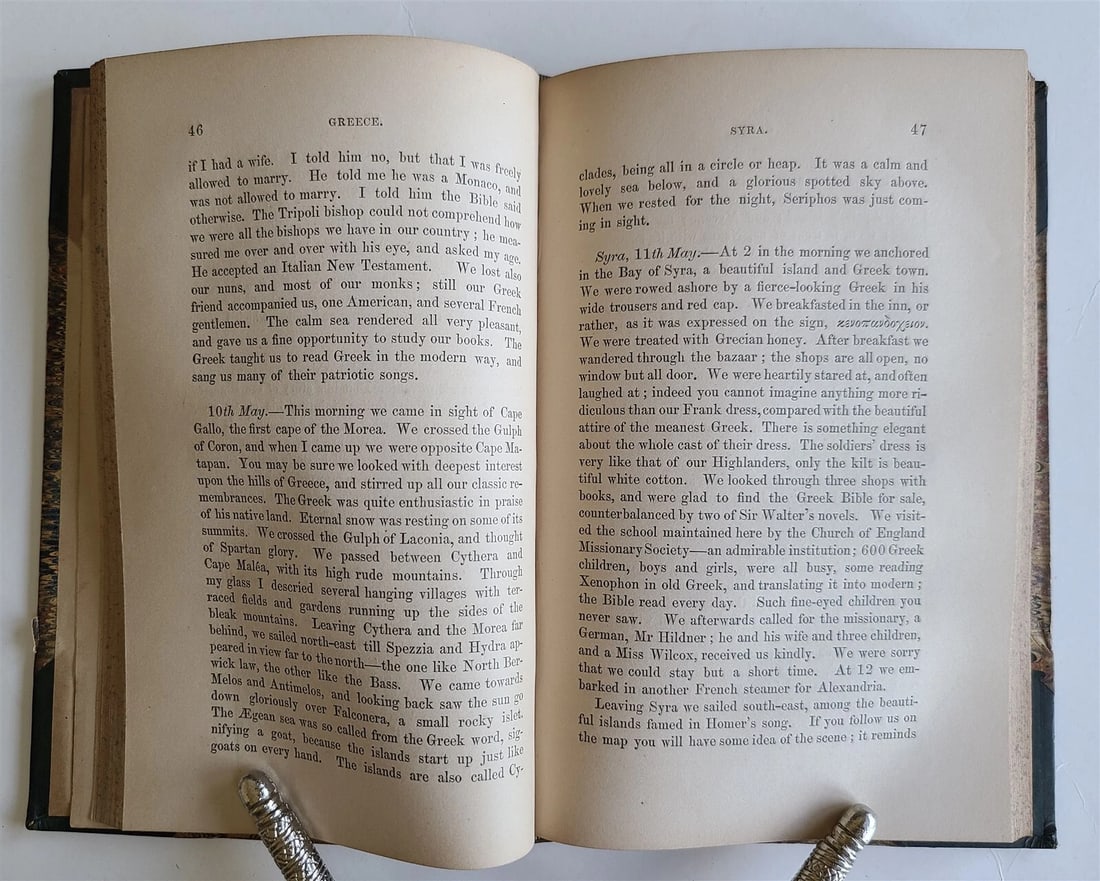 1848 TRAVELS SCOTTISH MISSION of INQUIRY to JEWS in 1839 antique Robert M'cheyne - 3