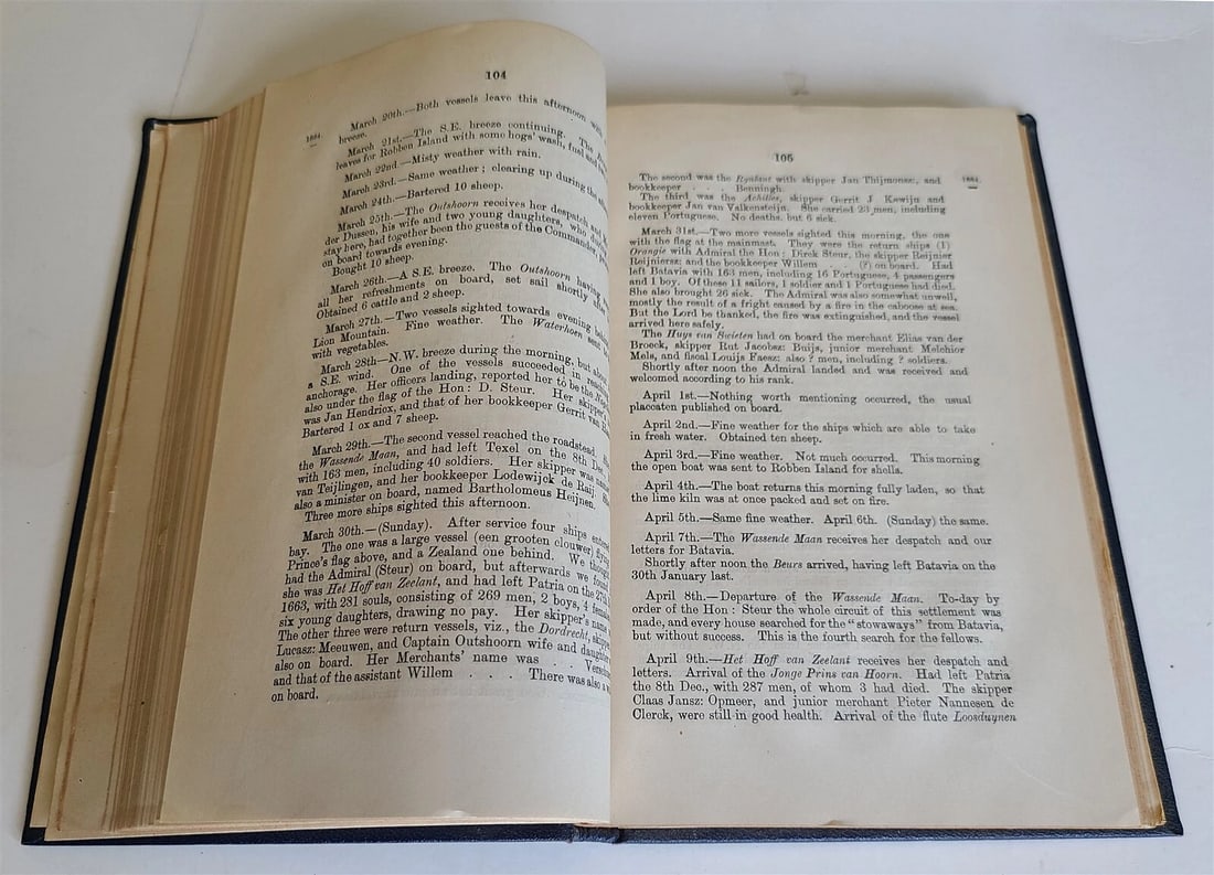 1901 PRECIS OF ARCHIVES of CAPE of GOOD HOPE JOURNAL 1662-1670 antique S.AFRICA - 5