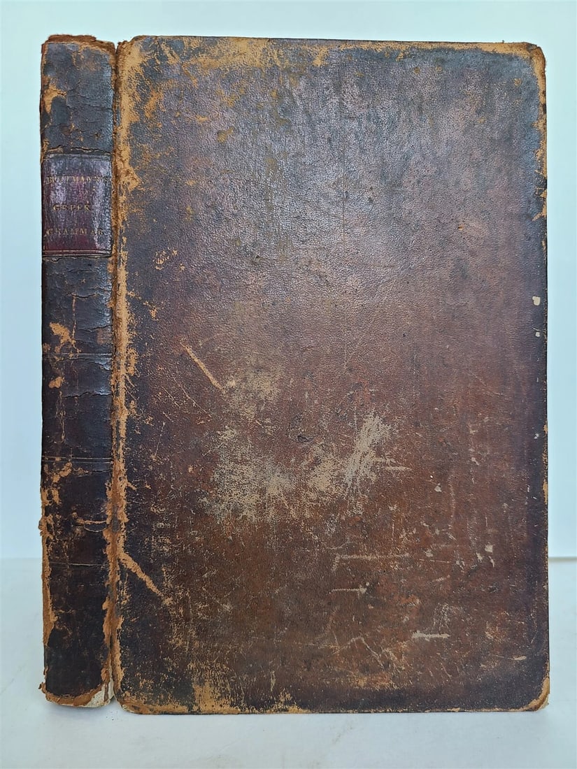 1822 GREEK GRAMMAR by PHILIP BUTTMAN antique BOSTON AMERICANA - 2