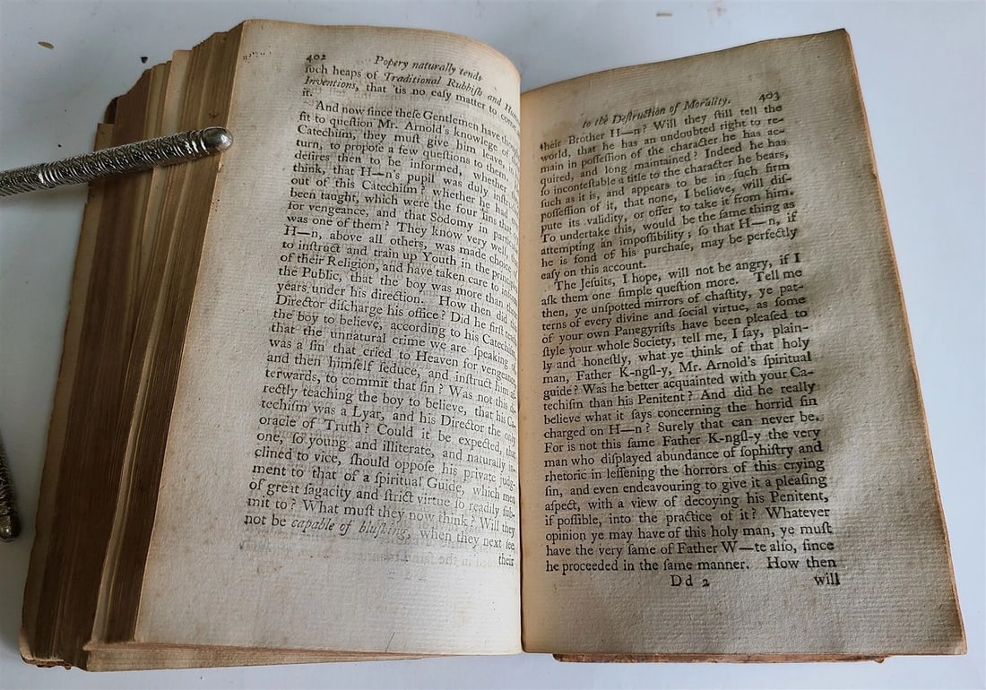 1761 MEMOIRS of PORTUGUESE INQUISITION antique in ENGLISH - 5