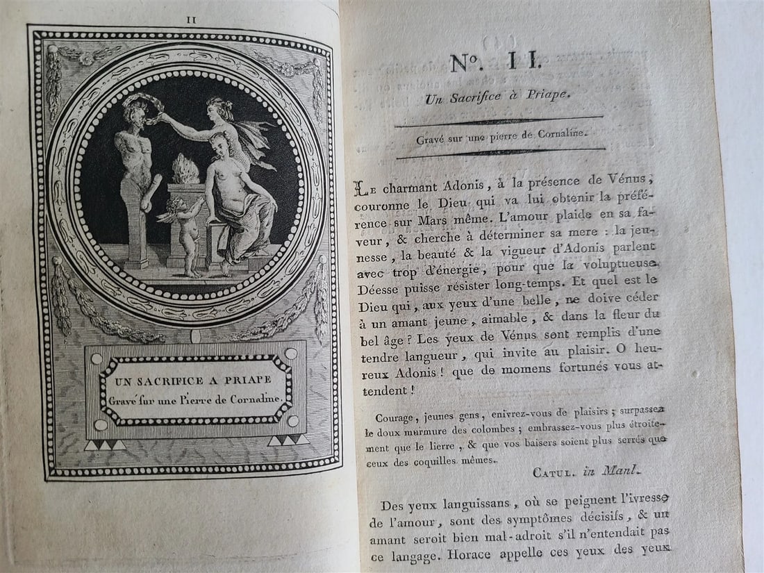 1786 MONUMENS DE LA VIE PRIVEE DES DOUZE CESARS antique EROTIC ENGRAVINGS rare - 4