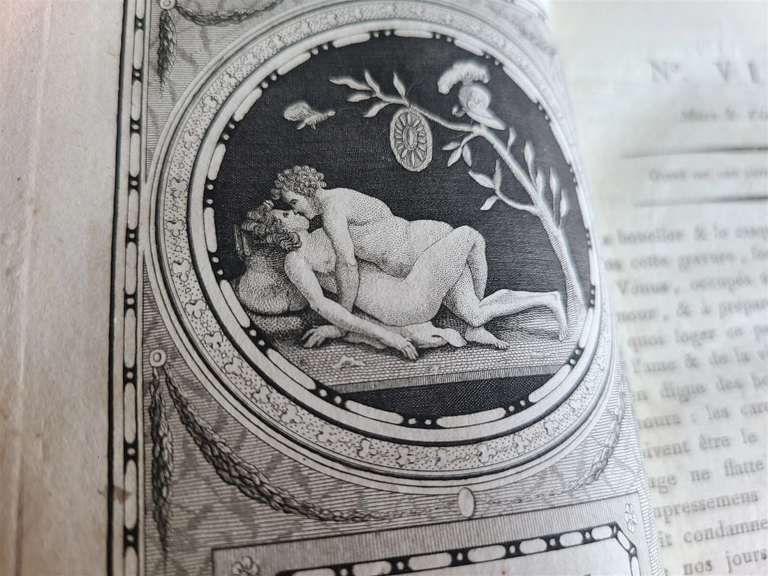 1786 MONUMENS DE LA VIE PRIVEE DES DOUZE CESARS antique EROTIC ENGRAVINGS rare - 9