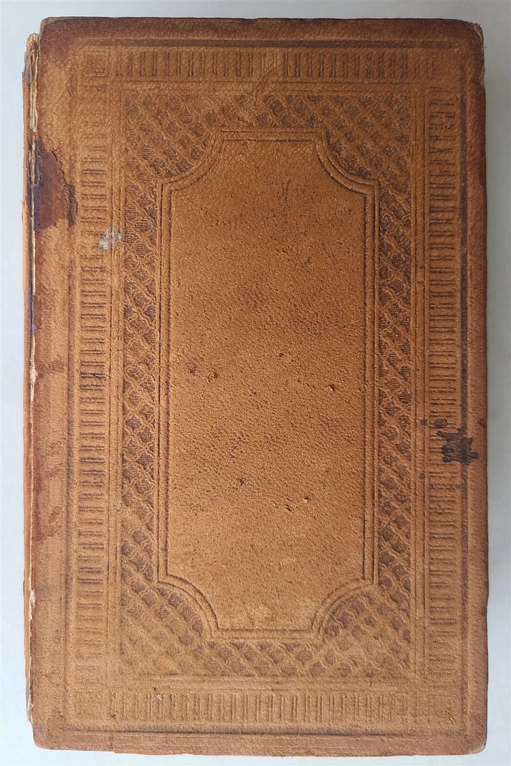 1856 BIBLE in LANGUAGE of OJIBWA INDIANS NEW TESTAMENT antique AMERICANA RARE ! - 2